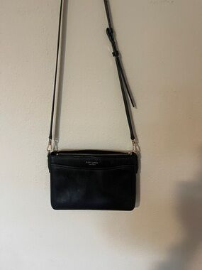 kate spade Black Leather Crossbody Bag